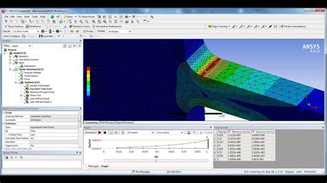 Ansys Non Linear Stress Strain Chart Plot Tutorial Static Structural