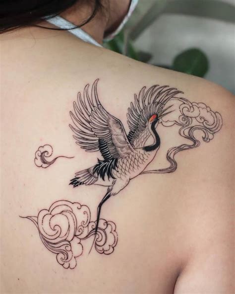 Update More Than Red Crowned Crane Tattoo Latest In Cdgdbentre