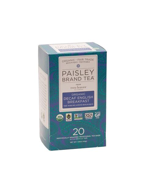 Paisley Organic Decaf English Breakfast Tea English Breakfast Tea