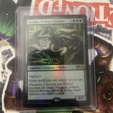 Mtg Gargos Vicious Watcher Core Set 2020 172280 Foil Promo For Sale