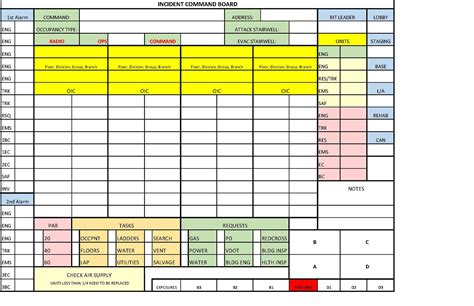 Incident Command Templates Fire And Rescue Battle Board