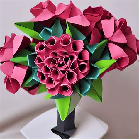 Origami Rose Bouquet