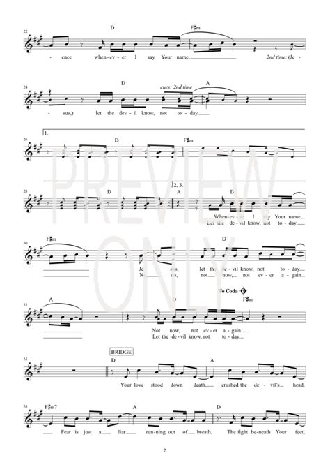 Not Today Lead Sheet, Lyrics, & Chords | Hillsong United | WorshipHouse ...