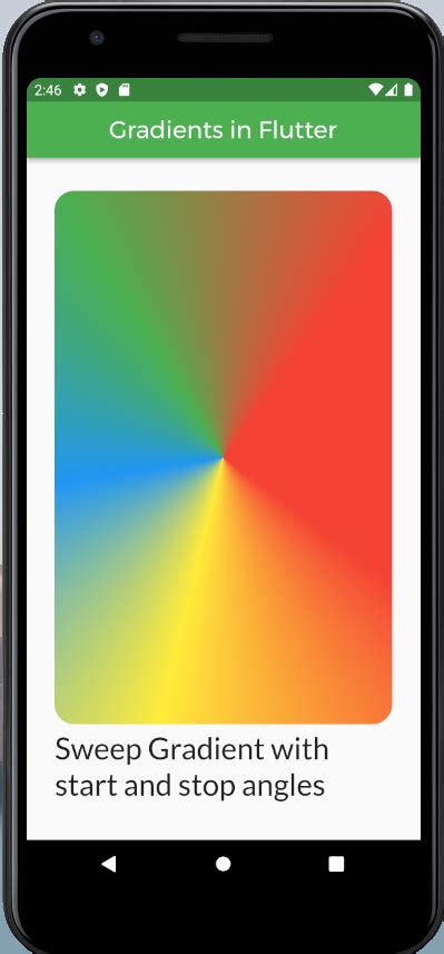 Gradient In Flutter Applications Geeksforgeeks