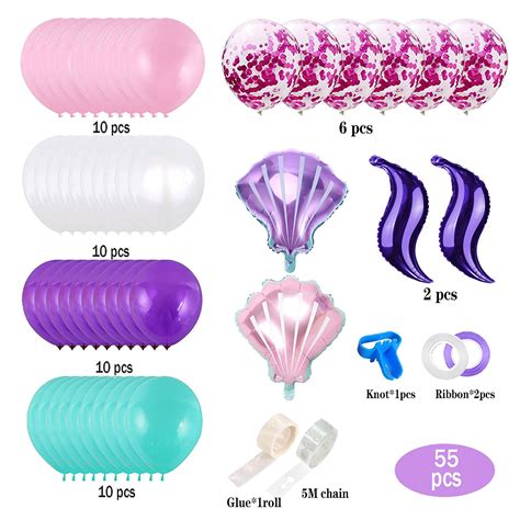 Mermaid Tail Balloon Garland Kit Mermaid Balloon Arch Set For Mermaid