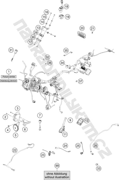 Náhradní díly KTM Schéma WIRING HARNESS pro model KTM Naked Bike