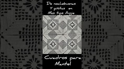 nochebuenas con piñitas a crochet para mantel YouTube