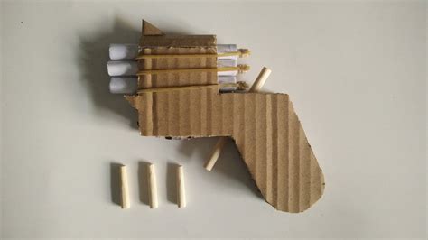 Diy Gun How To Make A Simple Cardboard Gun That Can Shoot Youtube