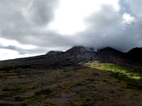 Montserrat Volcano Eruption Isolated Island Stock Photo - Image of ...