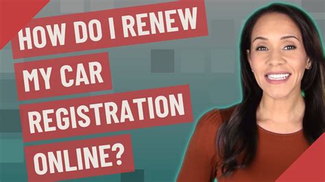 How Do I Renew My Car Registration Online YouTube