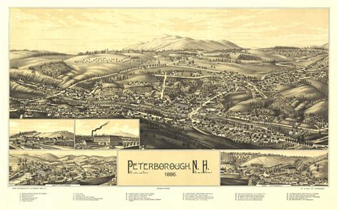 Historic Map Hinsdale Nh 1886 World Maps Online