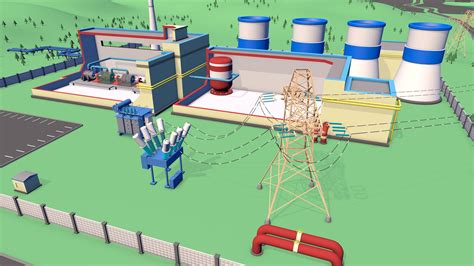 3d Thermal Power Plant Model Turbosquid 1950616