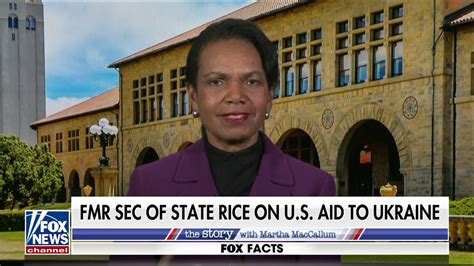 Condoleezza Rice On Russia Ukraine War It Is Not The Time To Think