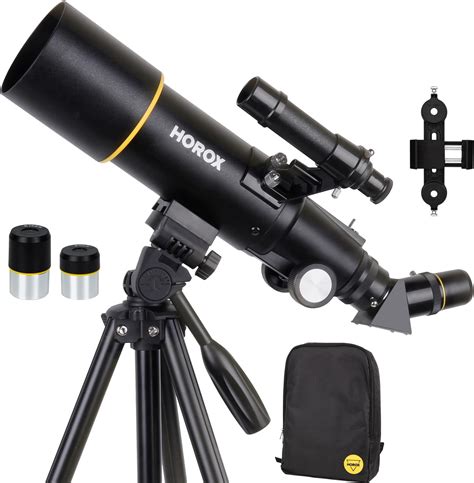 HOROX Telescopio de 70 mm de apertura y 400 mm para astronomía