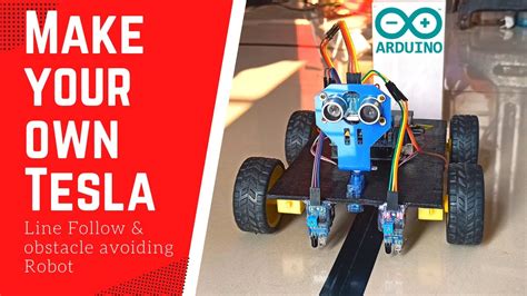 Arduino Obstacle Avoiding Line Follower Robot Projects Code 2021 YouTube