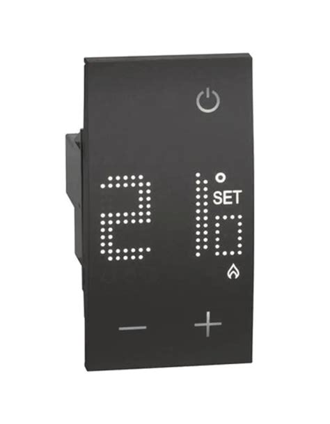 Bticino Living Now thermostat d ambiance électronique 230V Noir KG4441