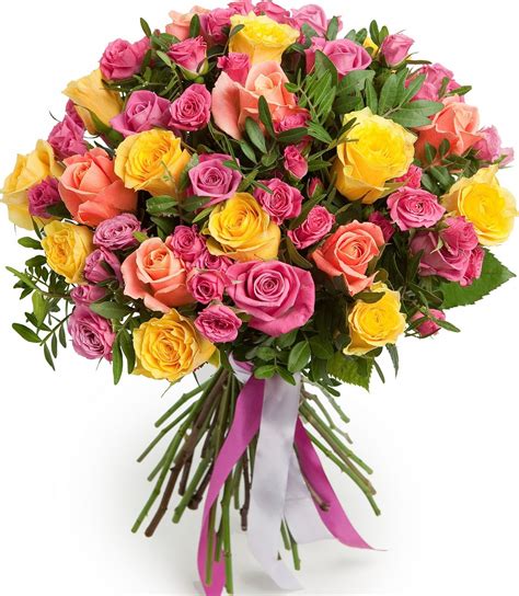 Букет из Розы Палитра, цены от Flor2u.ru | Букет из роз, Красивые розы ...