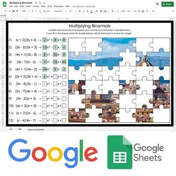 Multiplying Binomials Picture Reveal Digital Activity By Newton S Solutions