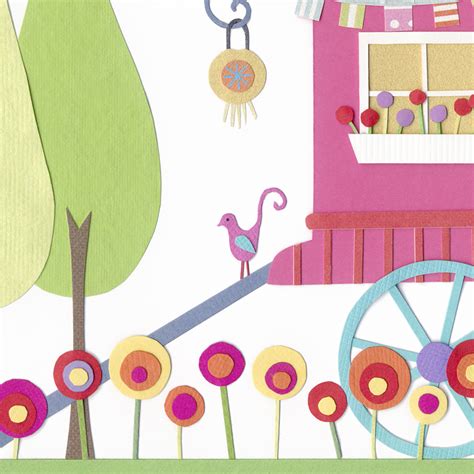 Gypsy Caravan Art Print A4 83 X 117 On Luulla
