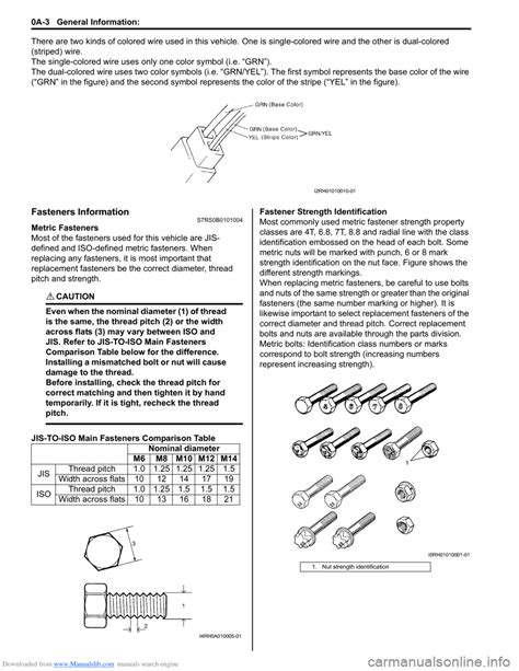 Suzuki Swift G Service Owner S Manual Pages