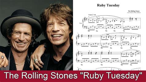 Ruby Tuesday The Rolling Stones With Sheets YouTube