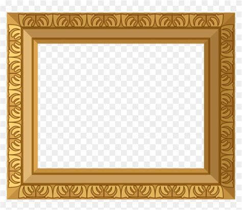 Ornate Gold Frame Border Gold Frame Free Transparent Png Clipart