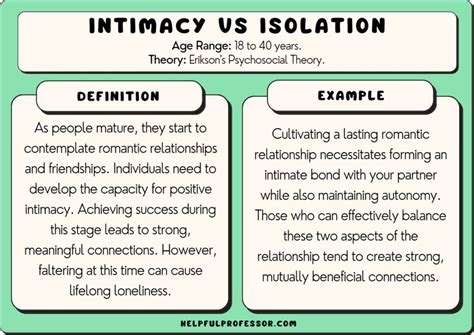 Intimacy Vs Isolation Examples