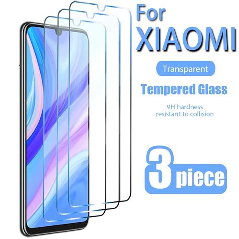 3pcs Tempered Glass For Xiaomi Poco X3 X2 F3 C3 C31 M2 F1 F2 F3 Gt Pro