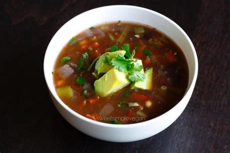 Leftover Salsa Soup Sweet Simple Vegan