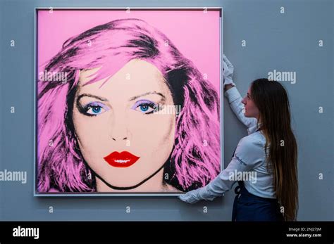 London Uk 22nd Feb 2023 Andy Warhols Bubblegum Pink Portrait Of