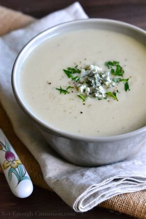 Cauliflower And Blue Cheese Soup Light Not Enough Cinnamon