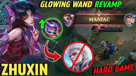 Zhuxin Build Glowing Wand Revamp Vs Pro Player Alucard Maniac Hard Game