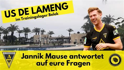 Fans Fragen Jannik Mause Antwortet Alemannia Aachen Youtube