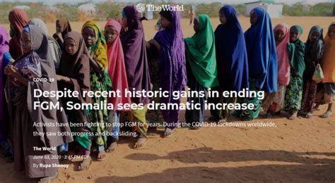 Despite recent historic gains in ending FGM, Somalia sees dramatic ...