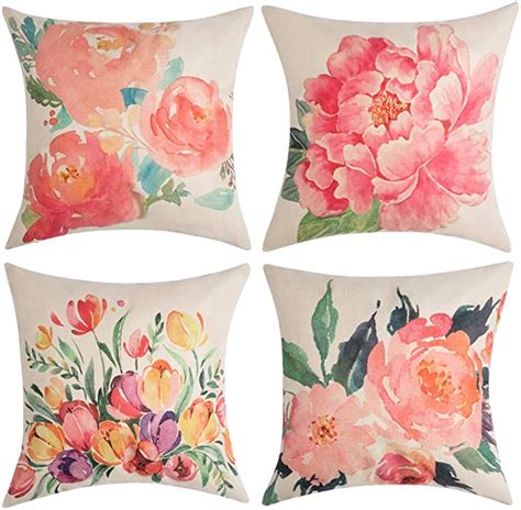 Amazon Anickal Spring Pillow Covers X Inch Set Of For Spring