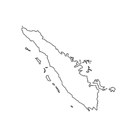 Premium Vector Sumatra Island Map Icon