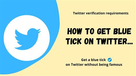 How To Get Blue Tick On Twitter Apply For Twitter Verification