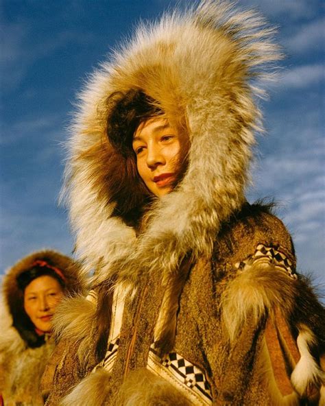 Miss Arctic Circle 1955 In Fur Parka Kotzebue Alaska