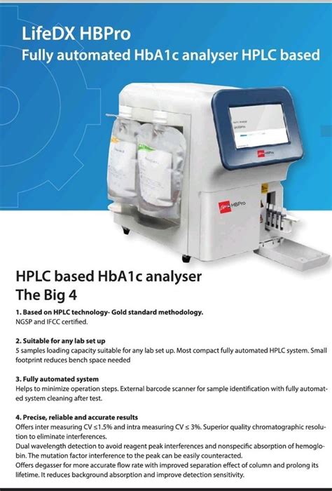 Fully Automatic Hba C Analyser Hplc Method For Laboratory Use At Rs