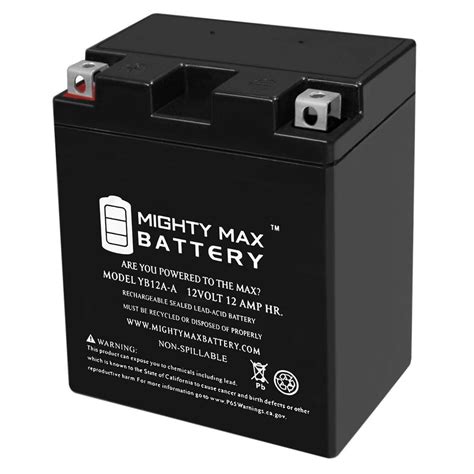 Mighty Max Battery Volt Ah Cca Rechargeable Sealed Lead Acid