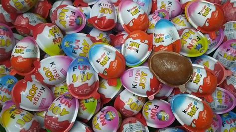 New 200 Yummy Glitter Kinder Joy Surprise Eggs Toys Opening A Lot Of Kinder Joy Chocolate Asmr