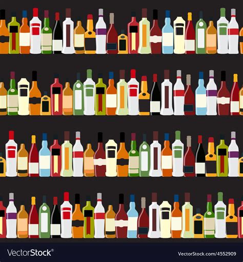 Silhouette Alcohol Bottle Royalty Free Vector Image