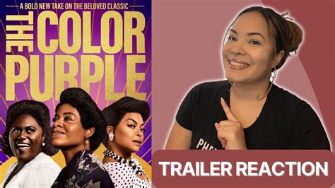 The Color Purple Trailer Reaction Starring Halle Bailey Fantasia