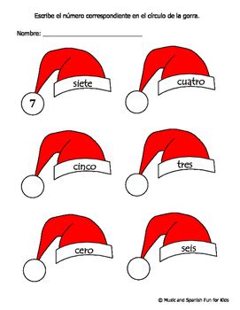 Christmas Theme Spanish Fun Worksheets By Music And Spanish Fun TpT