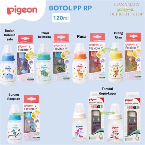 Jual Bosu Botol Susu Pigeon Peristaltic Nipple Batik Pp Rp Ml Dot