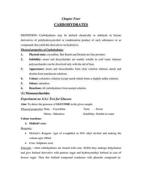 Solution All About Carbohydrate Studypool