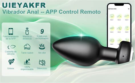 Vibrador Anal APP Remoto Inteligente 9 Modos Juguetes Sexuales Para
