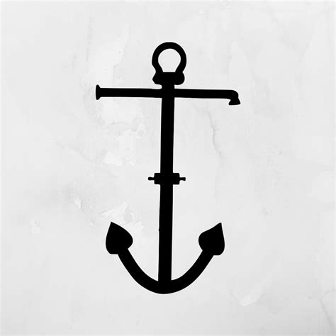 Basic Anchor Svg Clipart Cut Files Anchor Silhouette Svg Instant