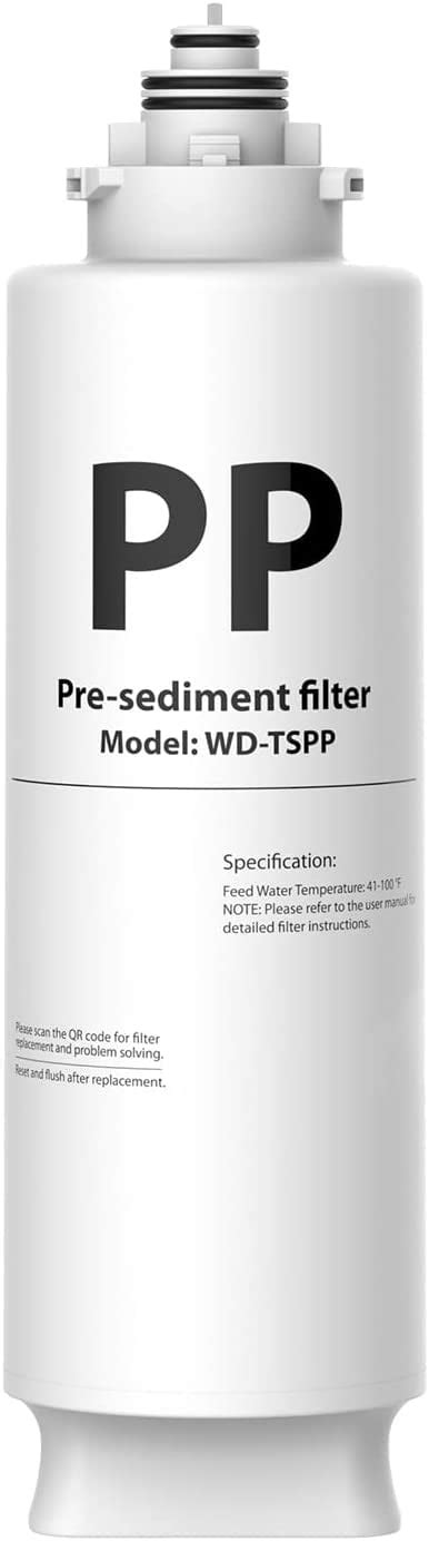 Waterdrop TSPP Under Sink Sediment Water Filter Replacement TSU W 3