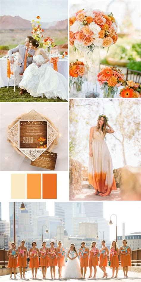 orange wedding theme ideas - Valrie Mcdonnell